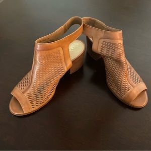 Vince Camuto peep toe booties